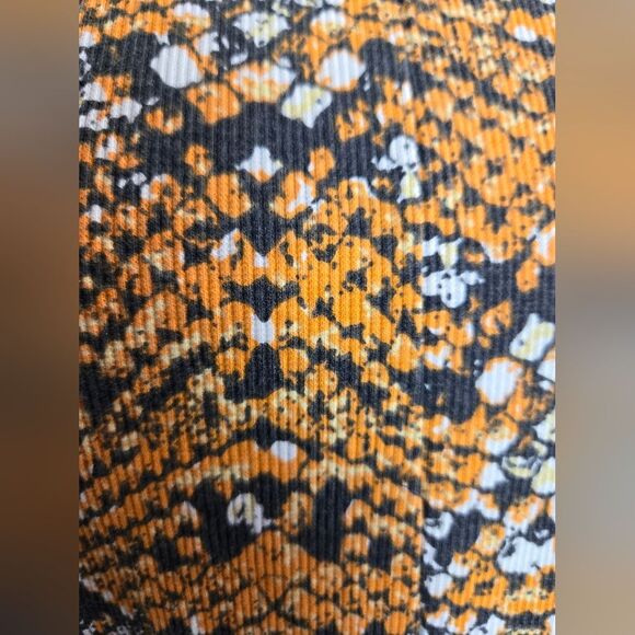 Chaser Ribbed Tee w Double Snakeskin Print Sz S NEW - Picture 5 of 9